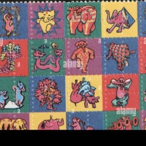 Lsd In A Colourful Blotter Lysergic Acid Diethylamide Or Acid A Psychedelic F7Pd58 Trustmedscare